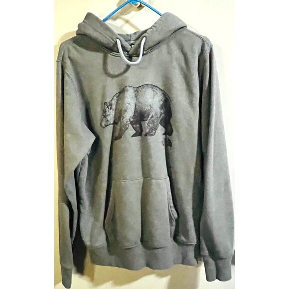 The North Face Other - The North Face Mens Grey Hoodie With Bear Graphic Size Small Pullover